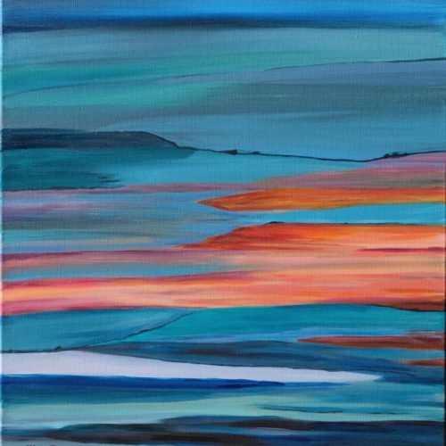 tree bark - eucalyptus II (acrylic on canvas 60x50cm)